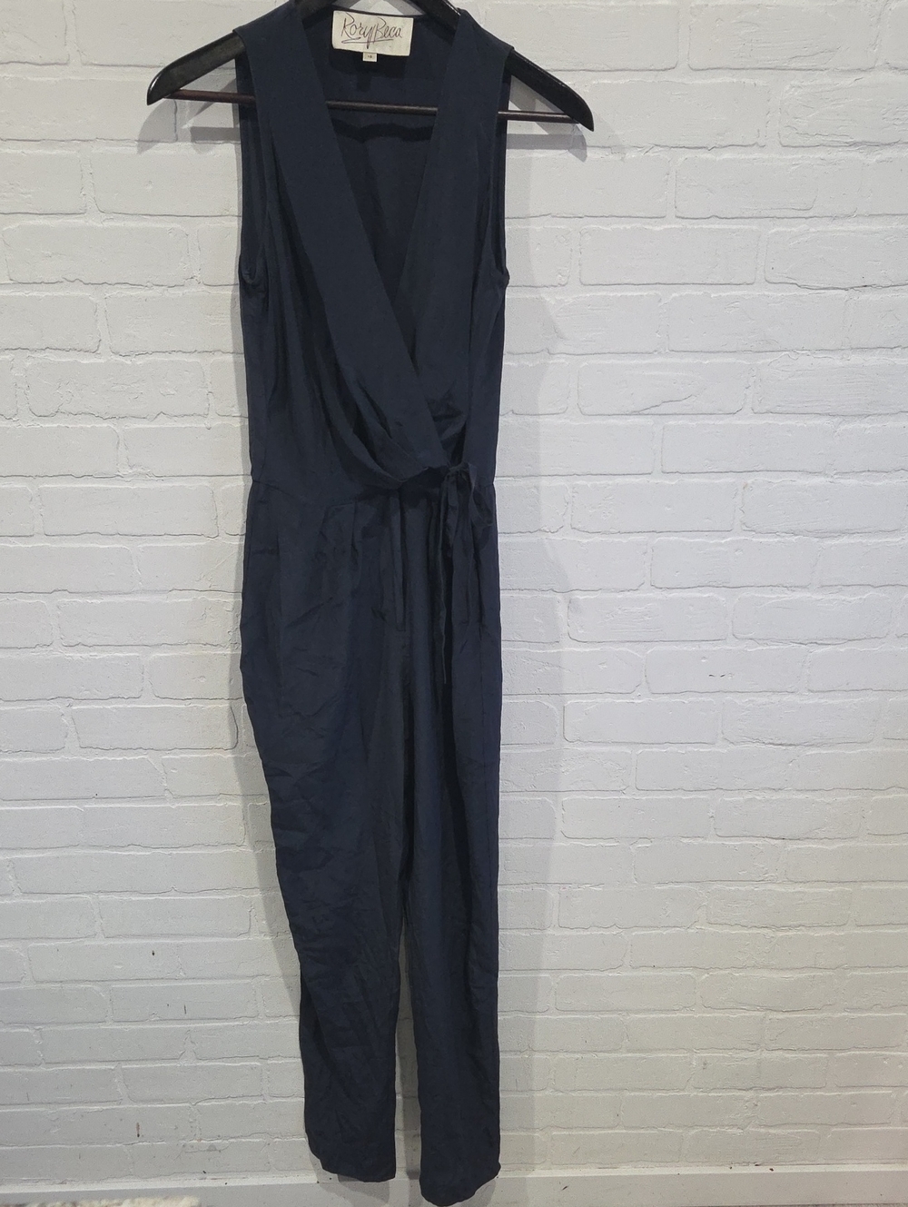 Rory Beca Silk Wrap-Front Jumpsuit